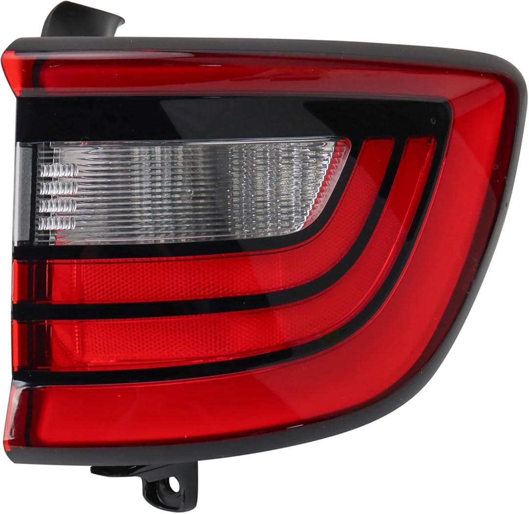TRQ Passenger Side Outer Tail Light Assembly Compatible with 2014-2022 Dodge Durango CH2801206