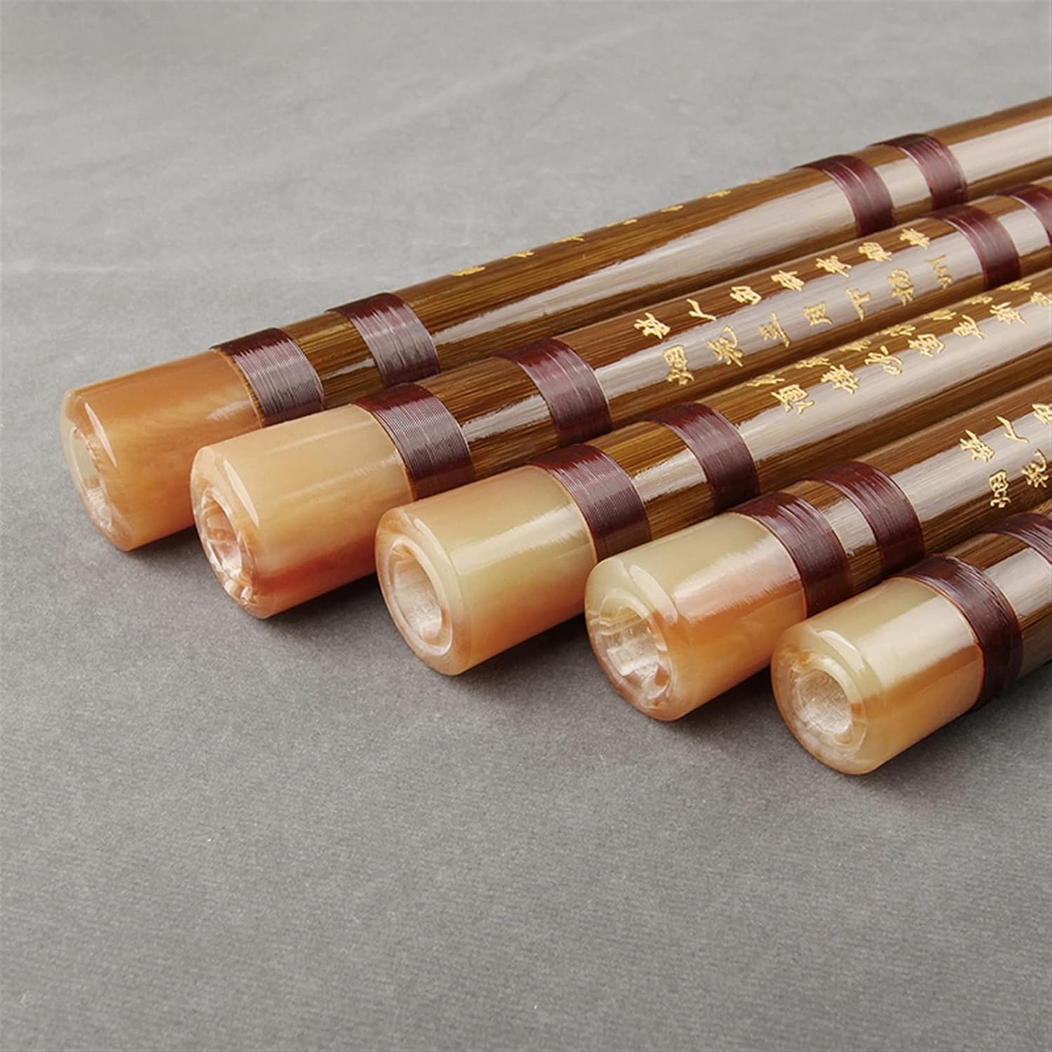 TSTS Chinese Bamboo Flute Brown Chinese Traditional Handmade Bamboo Flute Dizi Woodwind Instrument for Beginners (Color : E Key)