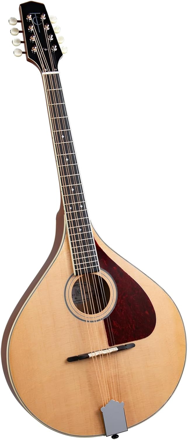 Trinity College TM-325 Celtic Octave Mandolin with Gig Bag – Solid Sitka Spruce Top, Maple Back & Sides, Santos Rosewood Fingerboard, Slim Mahogany Neck – Natural Finish