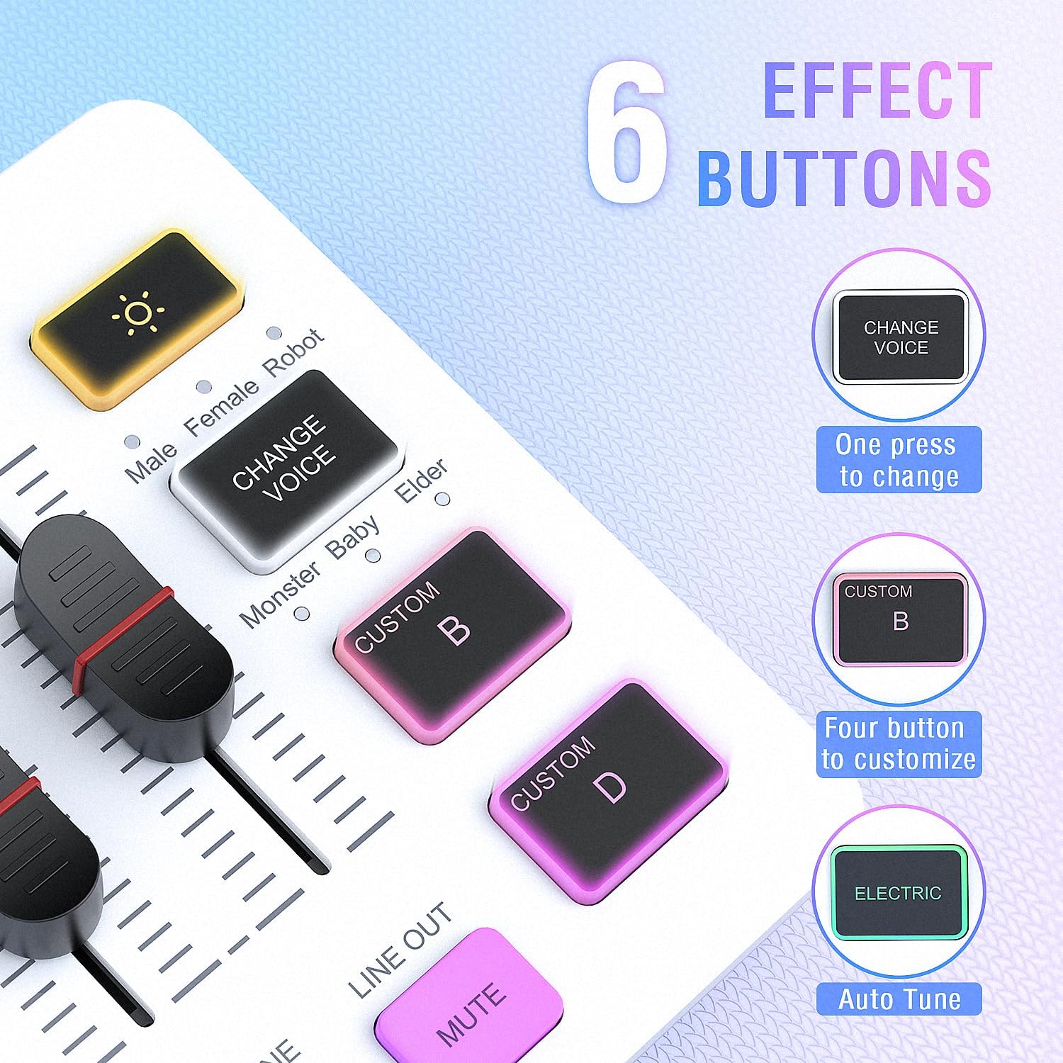 FIFINE XLR Microphone and Audio Mixer, Condenser Podcast Mic for Recording, Vocal, Voice-Over,Gaming Streaming PC Mixer with Slider Fader,XLR Microphone Interface,for Video/Game Voice(K669C+SC3W)