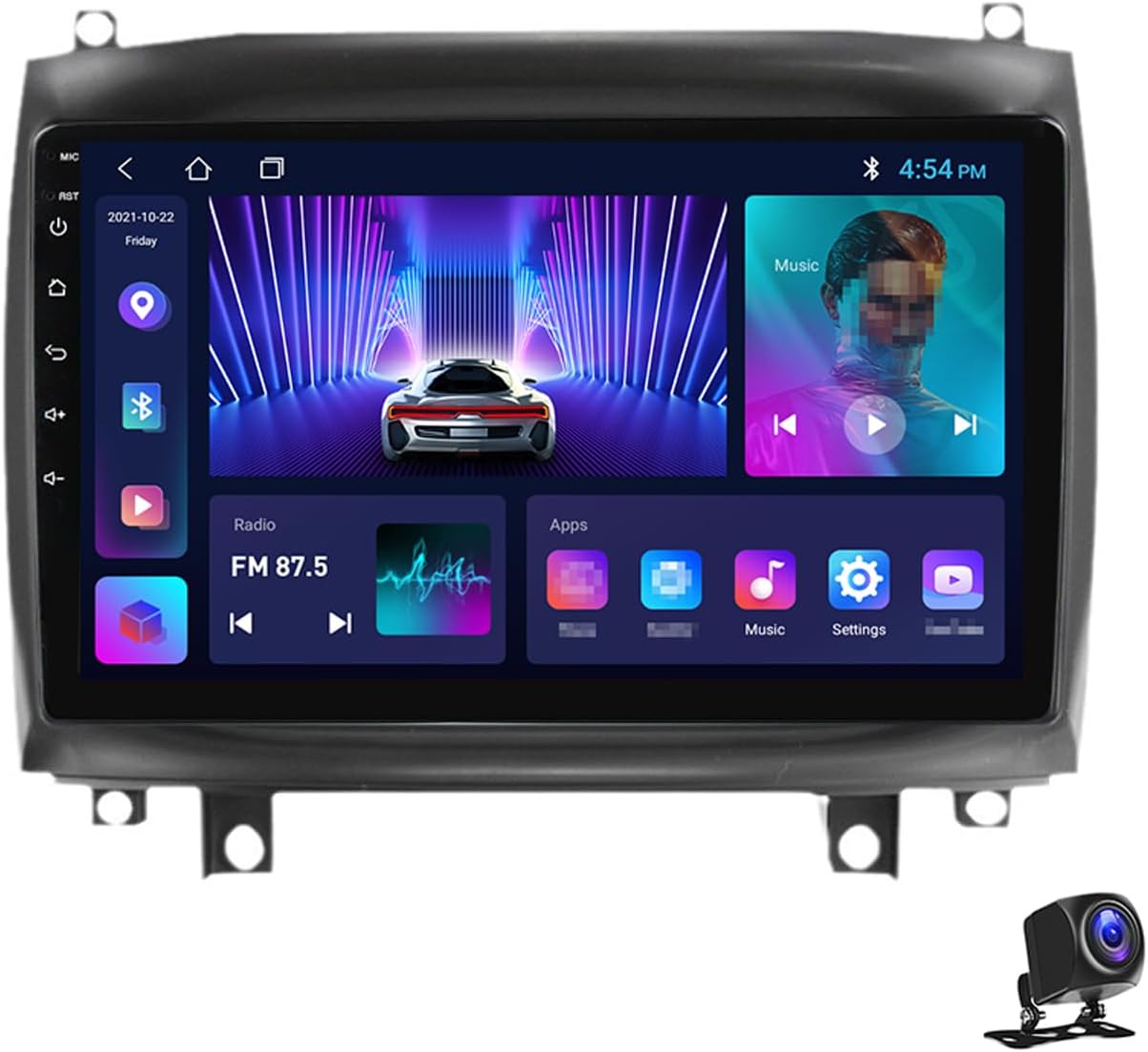 9 Inch Android 13 Car Stereo for Cadillac CTS 2003~2007 Touch Screen Car Radio Bluetooth Wireless Carplay Android Auto Multimedia Navigation with RDS DSP FM Radio,M100cp 4core 1g+32g