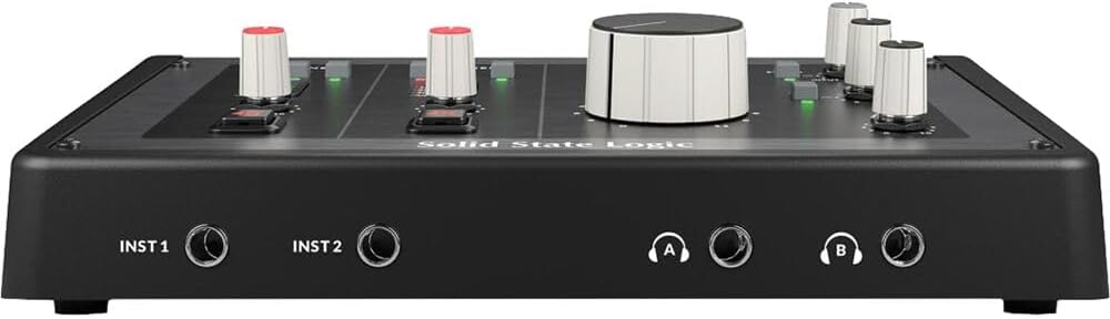 Solid State Logic SSL 2 Plus MKII USB Audio Interface with Dual Headphones, Four Balanced Outputs, and Class-Leading Mic Preamps