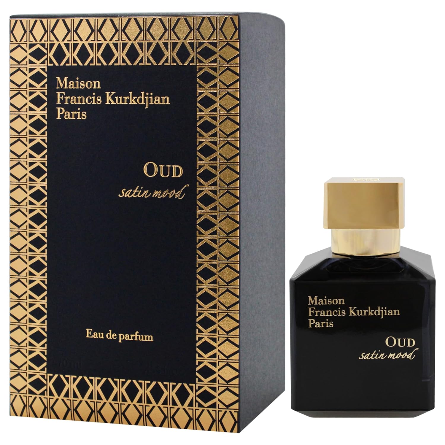 Maison Francis Kurkdjian Oud Satin Mood Eau De Parfum Spray, Vanilla Scented Amber Accord, 2.4 Fl Oz