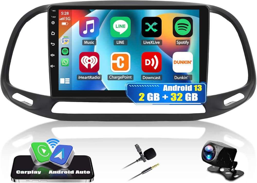 Car Stereo Radio Upgrade for Dodge RAM ProMaster City 2015 2016 2017 2018 2019 2020 2021 2022, 9