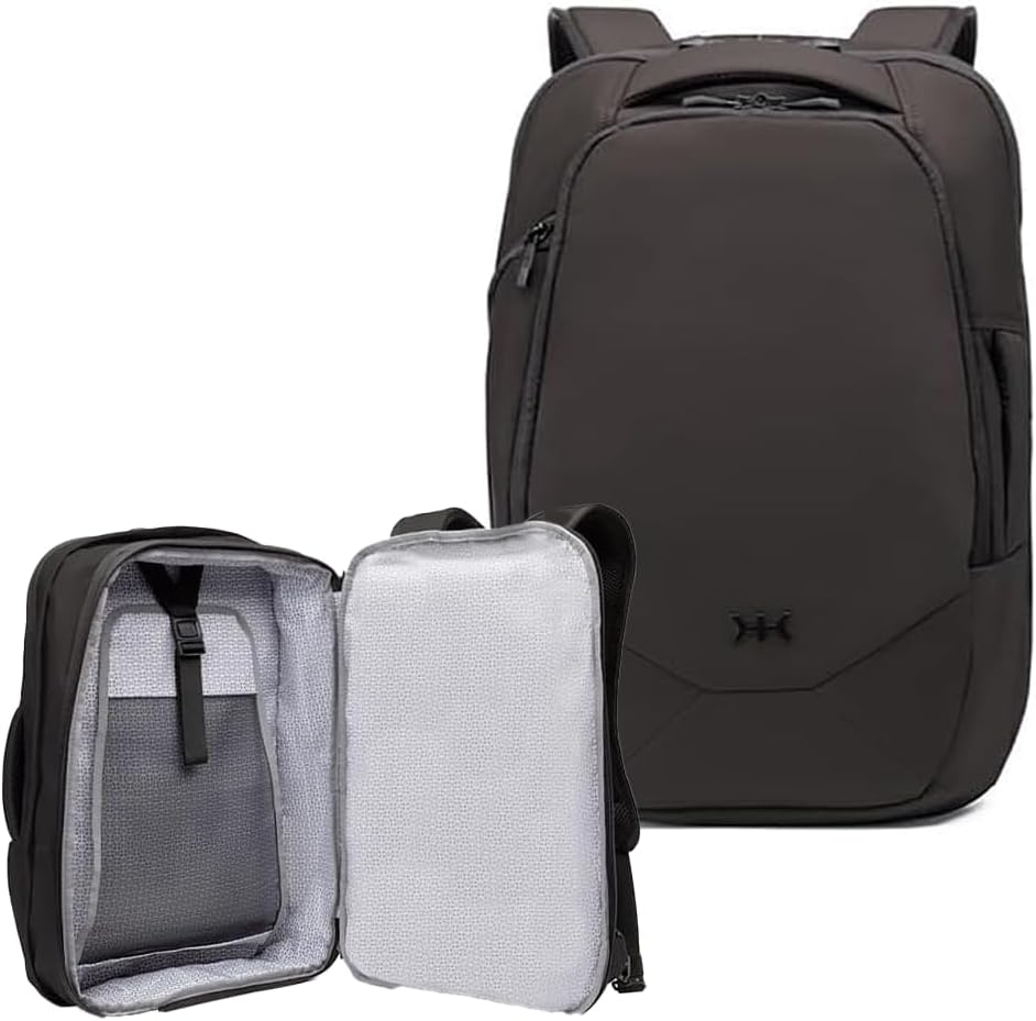 Knack Small Series 2 Laptop Backpack Fits up to 16 Inch Laptops - Knack Bags Carry-On Backpack, TSA Approved, Expandable Travel Backpacks With 2 Day Outfit Capacity, Midnight Black