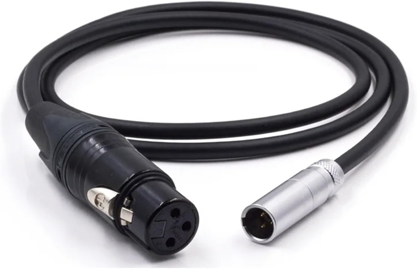 XLR Female to Mini XLR Male Public Microphone Cable for C70 C80 C400 Camera 4K 6K Pro(Gray,0.5cm)