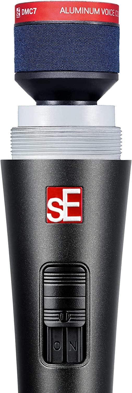 Briskdrop sE Electronics V7 Switch Supercardioid Dynamic Handheld Microphone - Bundle with 2 XLR Cables and 10 Cable Ties