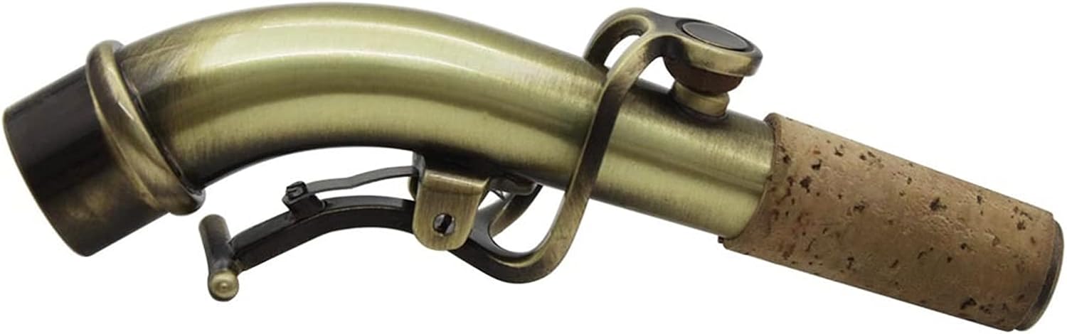 Saxophone Straight B-Flat Soprano Saxophone Antique Bronze Treble Small Elbow Key Type Woodwind Instrument