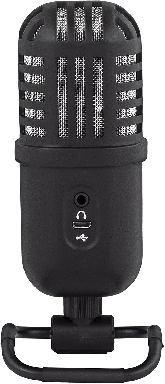 Nady USBee USB Microphone, Computer Condenser Gaming Mic for PC/Laptop, Headphone Output, Volume Control, Plug and Play, LED Mute Button, for Streaming, Podcast, Studio Recording, All Metal