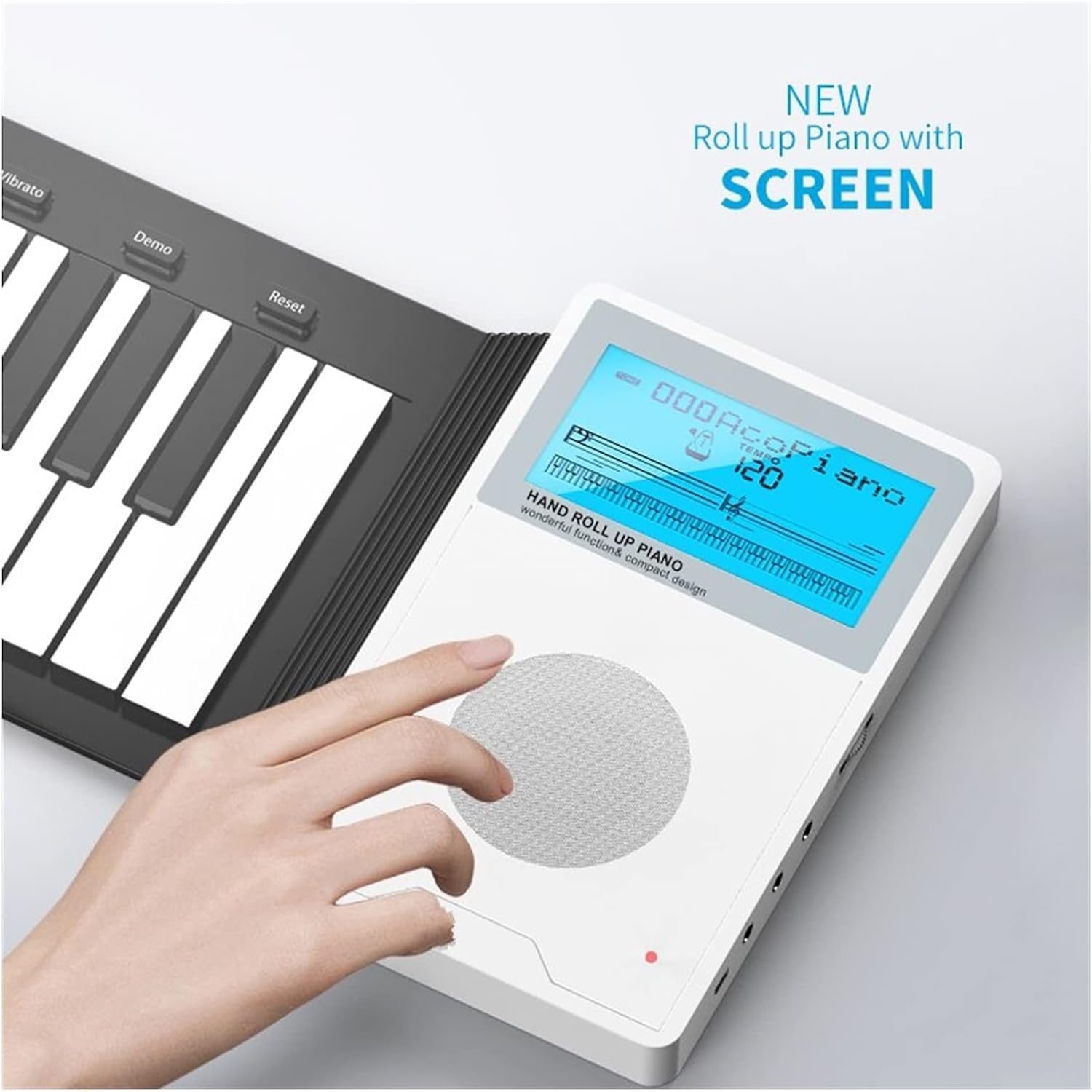 KESHUO Folding Piano 88 Key Roll-up Digital Midi Controller Synthesizer Electric Piano Keyboard Soft Music Folding Keyboard