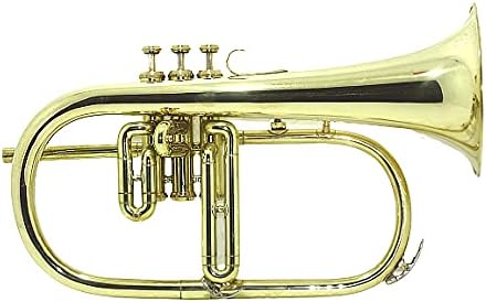 SHREYAS BRASS FINISH FLUGLE HORN 3 VALVE SCX324 FLUGELHORN BRASS FLUGLEHORN