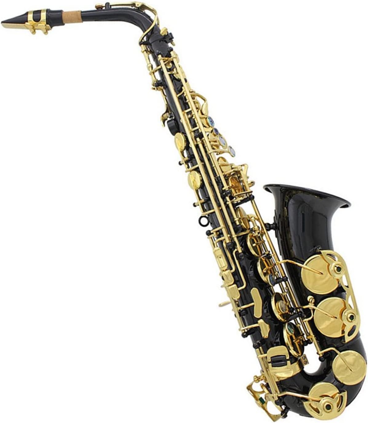 Alto Saxophone EB E Flat Brass Sax with Case Gloves Cleaning Cloth Woodwind Instrument