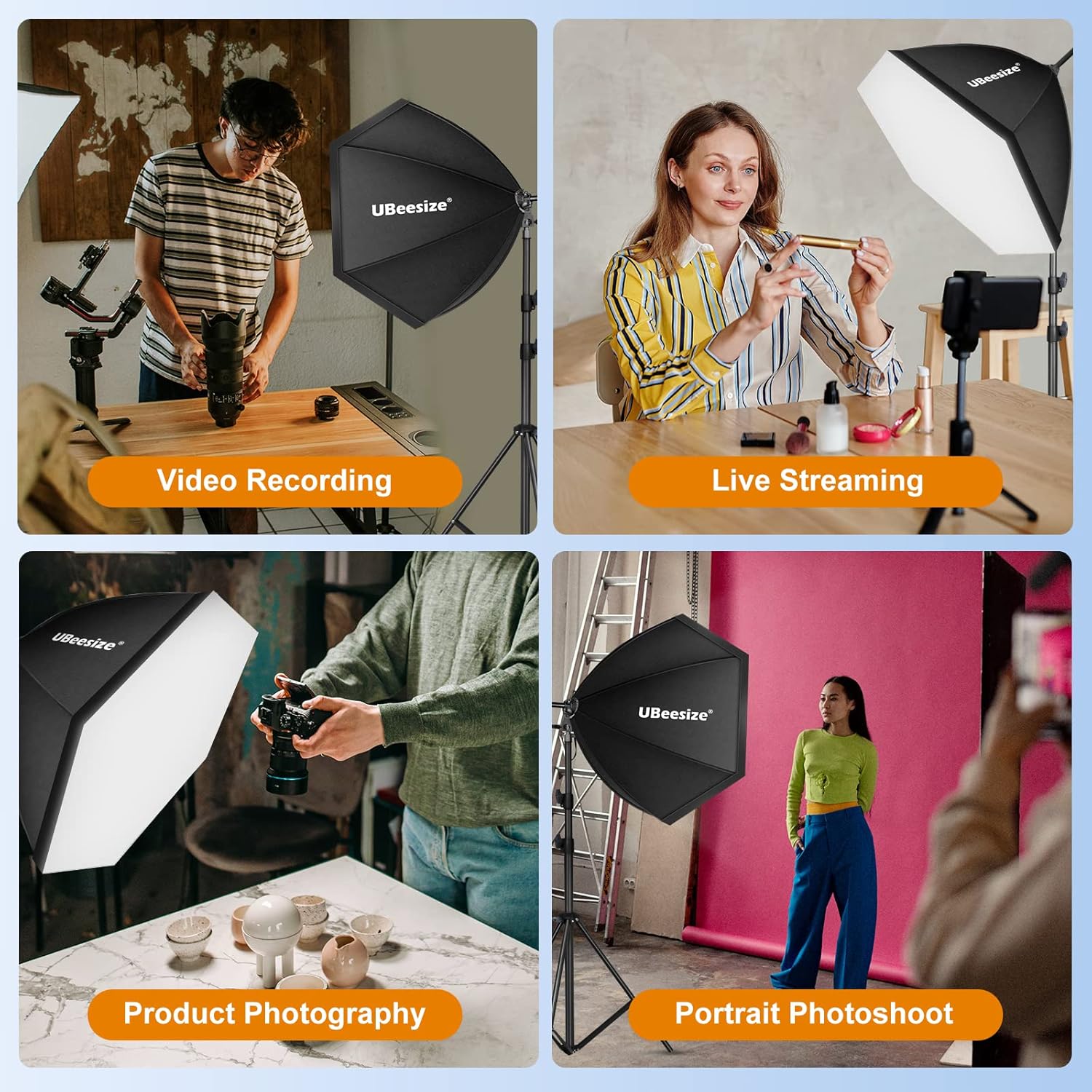 UBeesize Softbox Photography Lighting Kit, 30