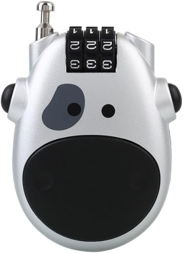 Telescopic Rope Combination Locks, Luggage Password Padlock Travel Bag Bicycle Cable Safety Security Cable Digit Anti-Theft Lock(D)