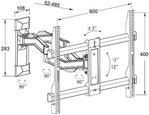 Tv Wall Bracket Tv Wall Mount Universal TV Rack Telescopic Rotating Wall Mount Bracket Wall Mount