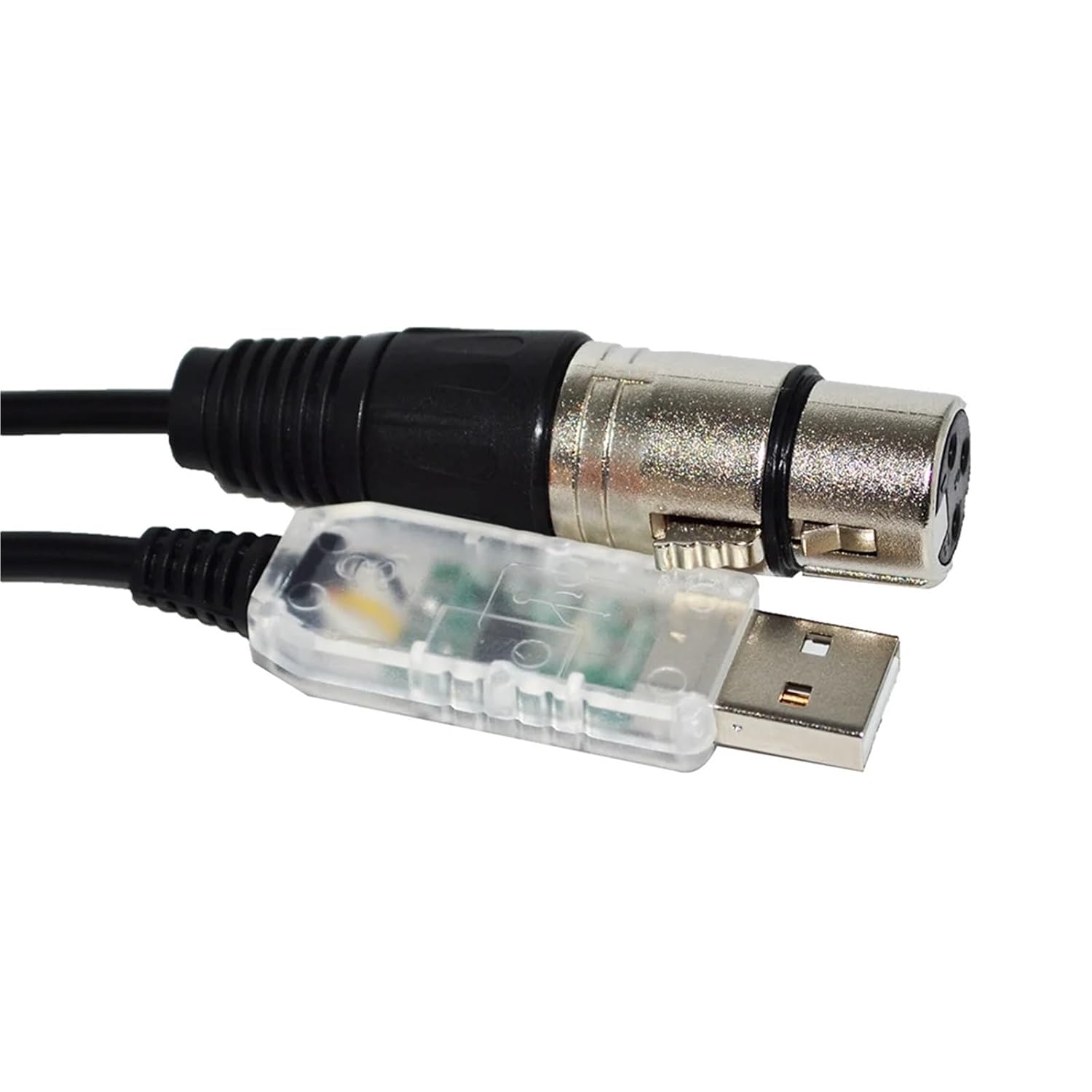 USB RS485 to XLR 3P Female Socket DMX512 Cable Fixture Controller KABLE(1.8M,Color G)