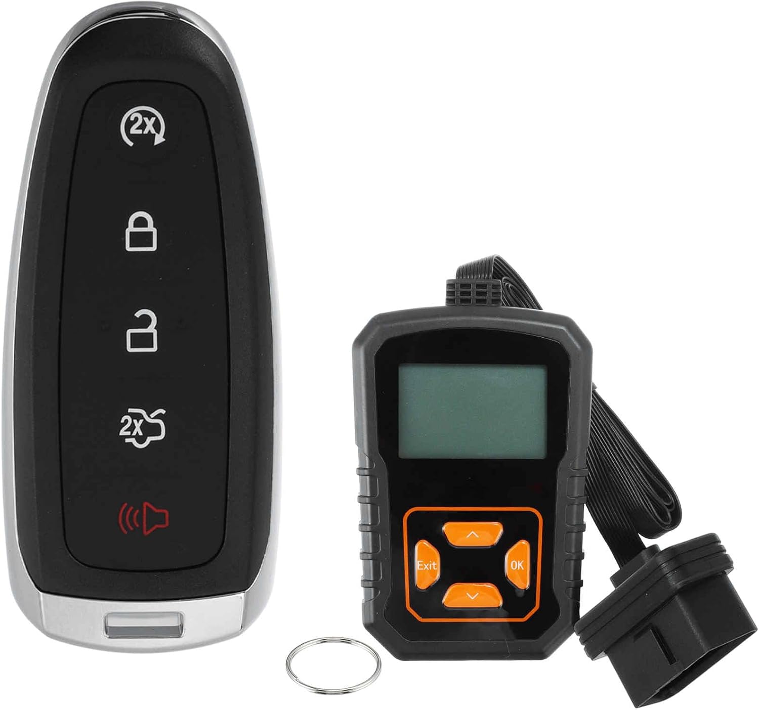 ACROPIX M3N5WY8609 Keyless Entry Remote Key Fob for Ford Edge Explorer 11-15 for Ford Flex Taurus 13-19 for Lincoln MKT MKS 315MHz Replacement Car Control Key Kit DIY Tool 5 Buttons Black