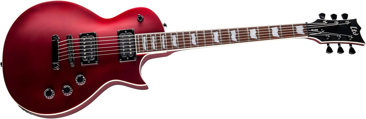 ESP LTD EC-256 Electric Guitar, Candy Apple Red Satin