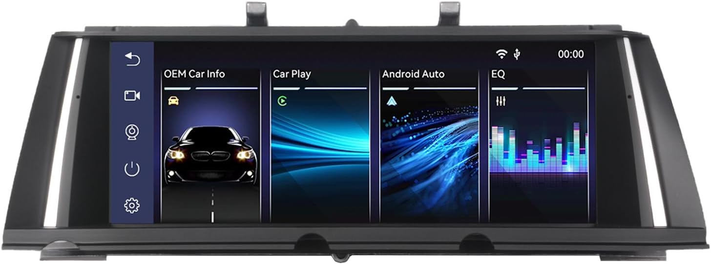 Fast Boot Linux Car Stereo Compatible with BMW 7 Series F01 F02 (2009-2012) CIC iDrive Upgrade |Bluetooth/Wireless CarPlay/Android Auto | Retains OEM Controls