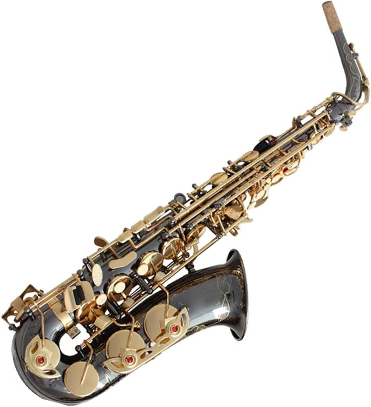 Beginner saxophone E Flat Alto Saxophone Wind Instrument Black Nickel Gold Plated Beginner's Grade Saxophone