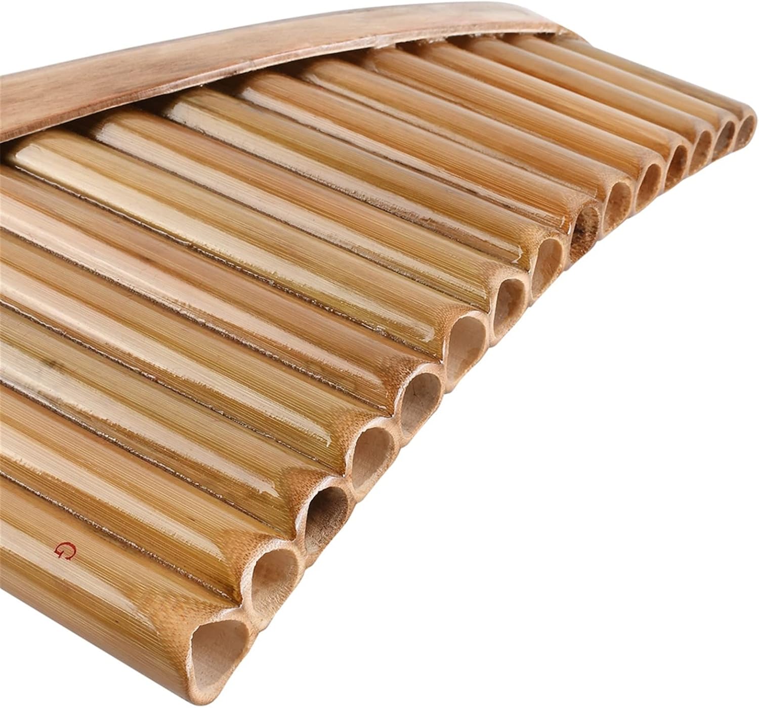 15-Pipe Panpipes Bamboo Pan Flute G-Tune Panflute Woodwind Musical Instrument (Color : Left Hand)
