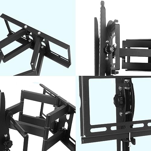 TV Wall BracketTV Wall Mount - Swivel and Tilt Full Motion TV Mount - for 42-75 Inch TVs, TV Monitor Wall Mount Bracket, Holds Up to 90kg/198lbs, Max 600x400mm