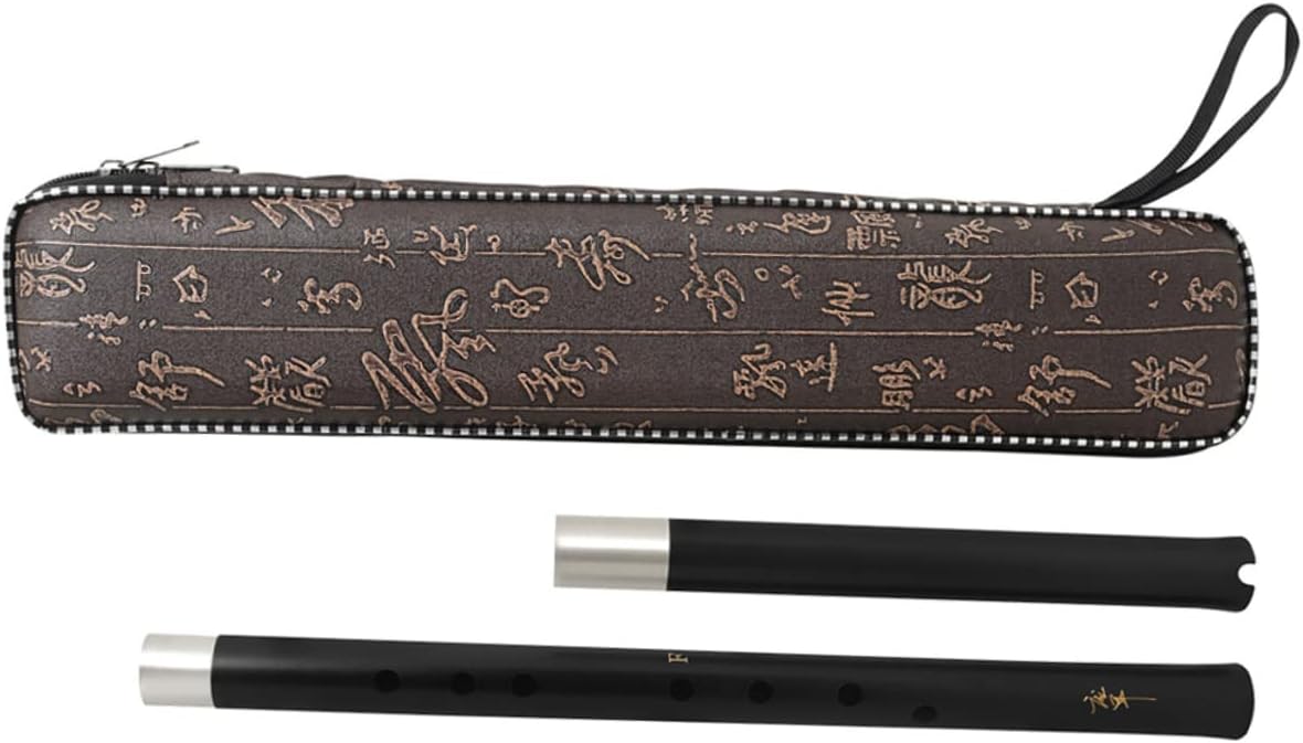 Vaguelly Traditional Chinese Flute for Beginners Two-section Woodwind Instrument Handmade Design Excellent Tone for for Learning and Performance