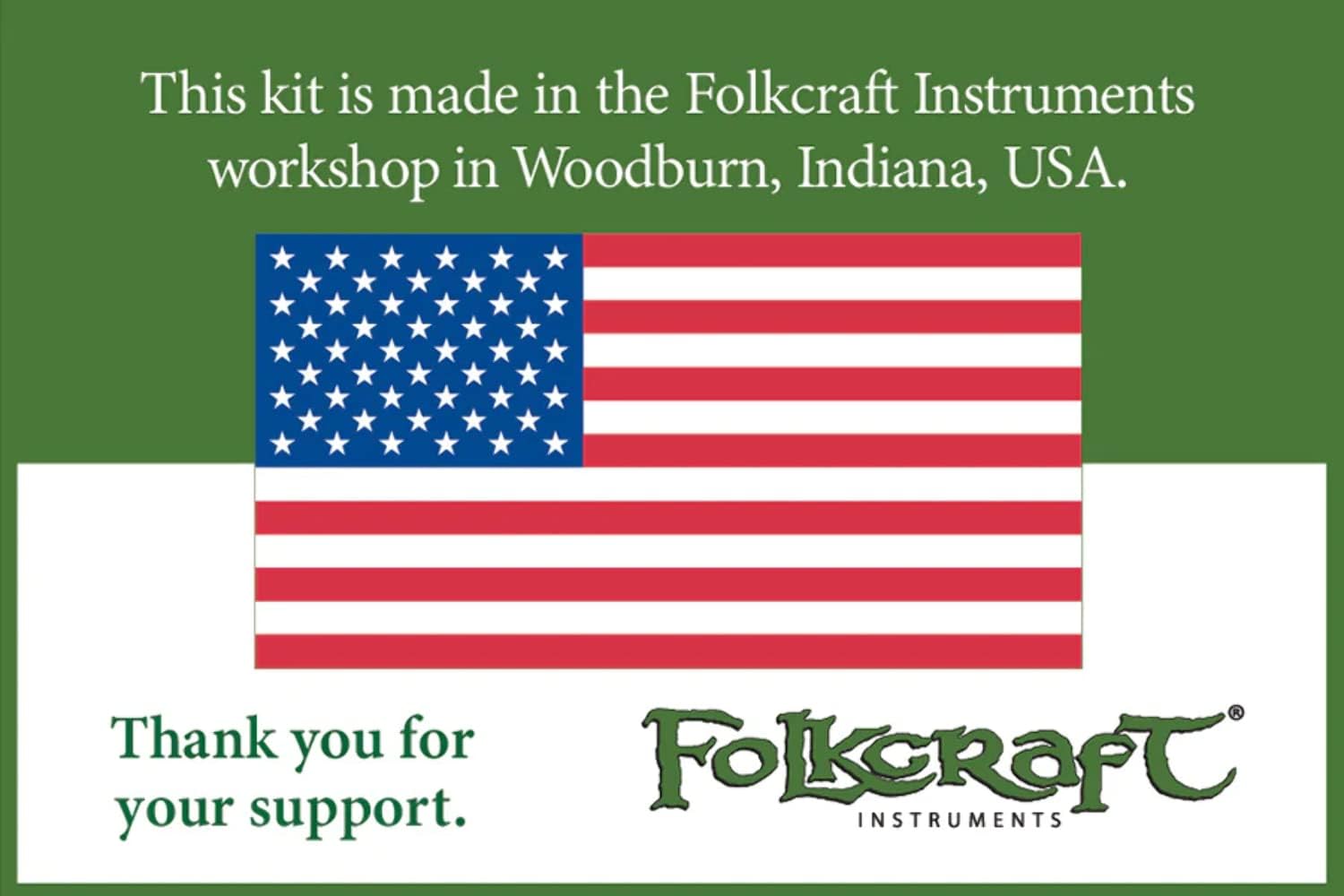 Folkcraft® Black Walnut Hourglass Dulcimer Kit