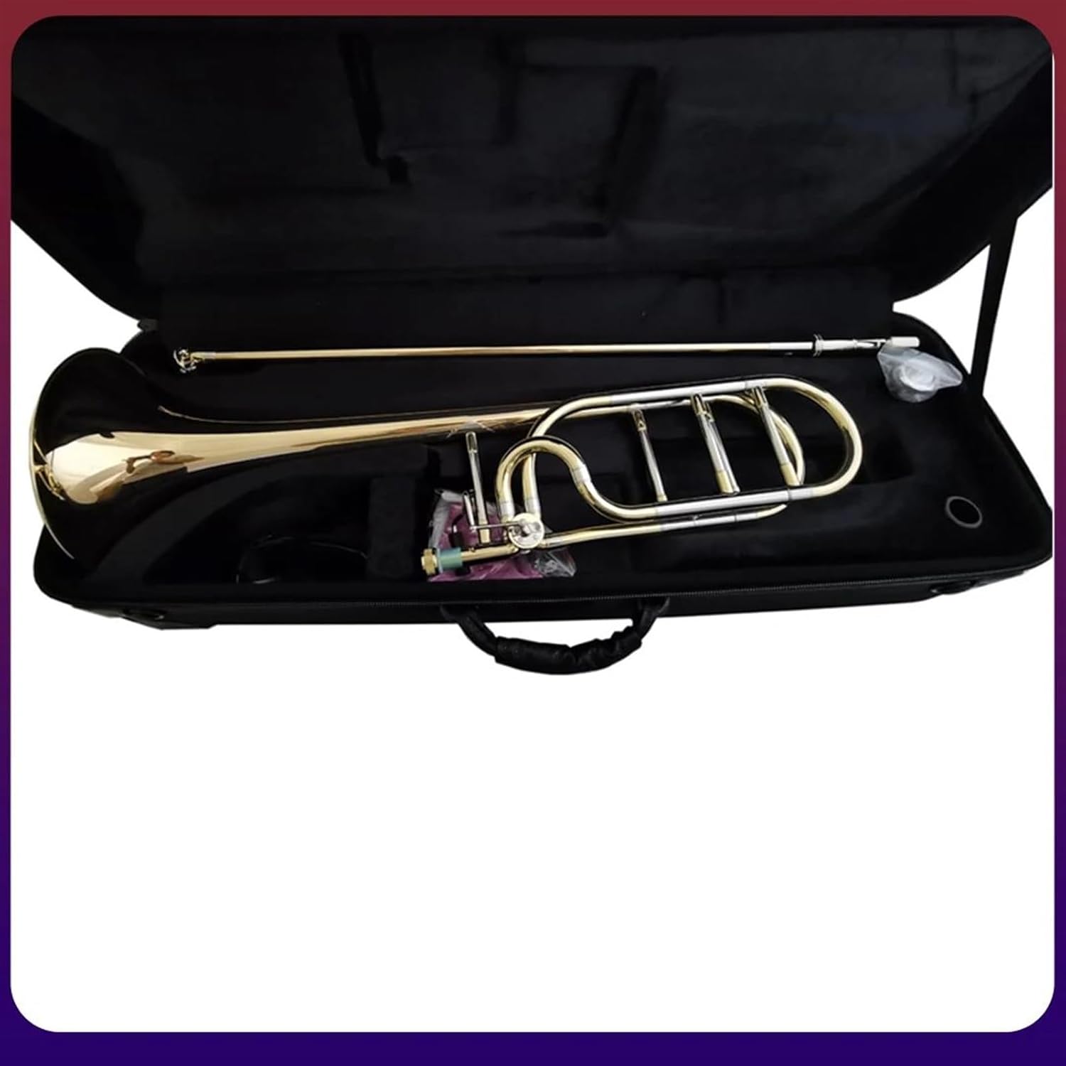 Professionals euphonium Musical Instruments Tenor Trombone Rose Brass Bb Tone F Attachment With Case Mouthpiece