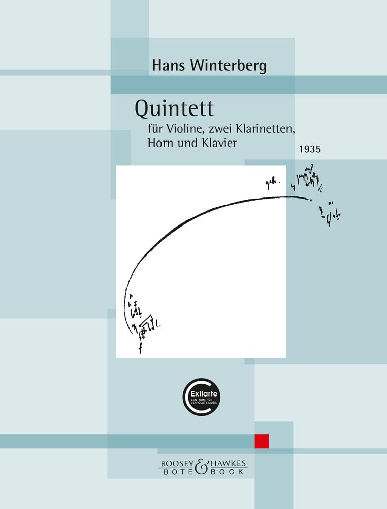Winterberg: Quintett for Violin, 2 Clainets, Horn, Piano Score and Parts