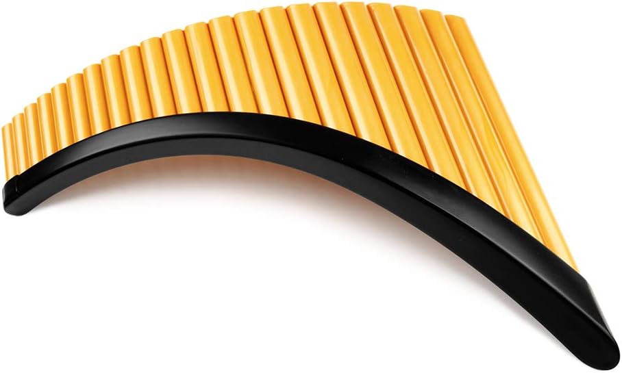 22 Pipes Resin Pan Flute G Key Pan Pipes Woodwind Instrument Traditional Musical Instrument Pan flute (Left Hand)