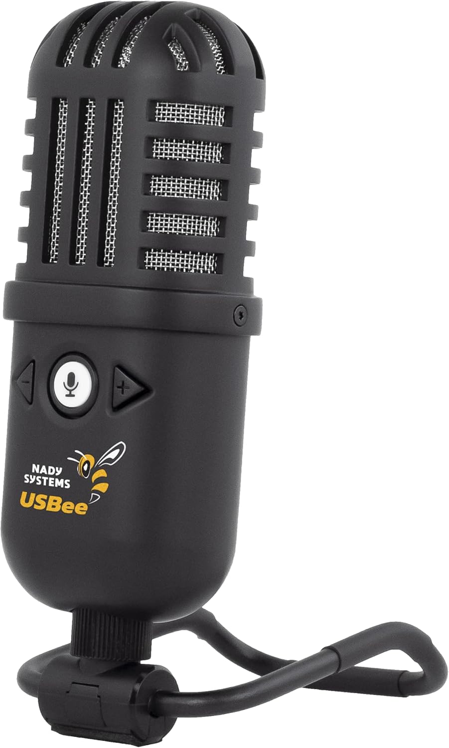 Nady USBee USB Microphone, Computer Condenser Gaming Mic for PC/Laptop, Headphone Output, Volume Control, Plug and Play, LED Mute Button, for Streaming, Podcast, Studio Recording, All Metal