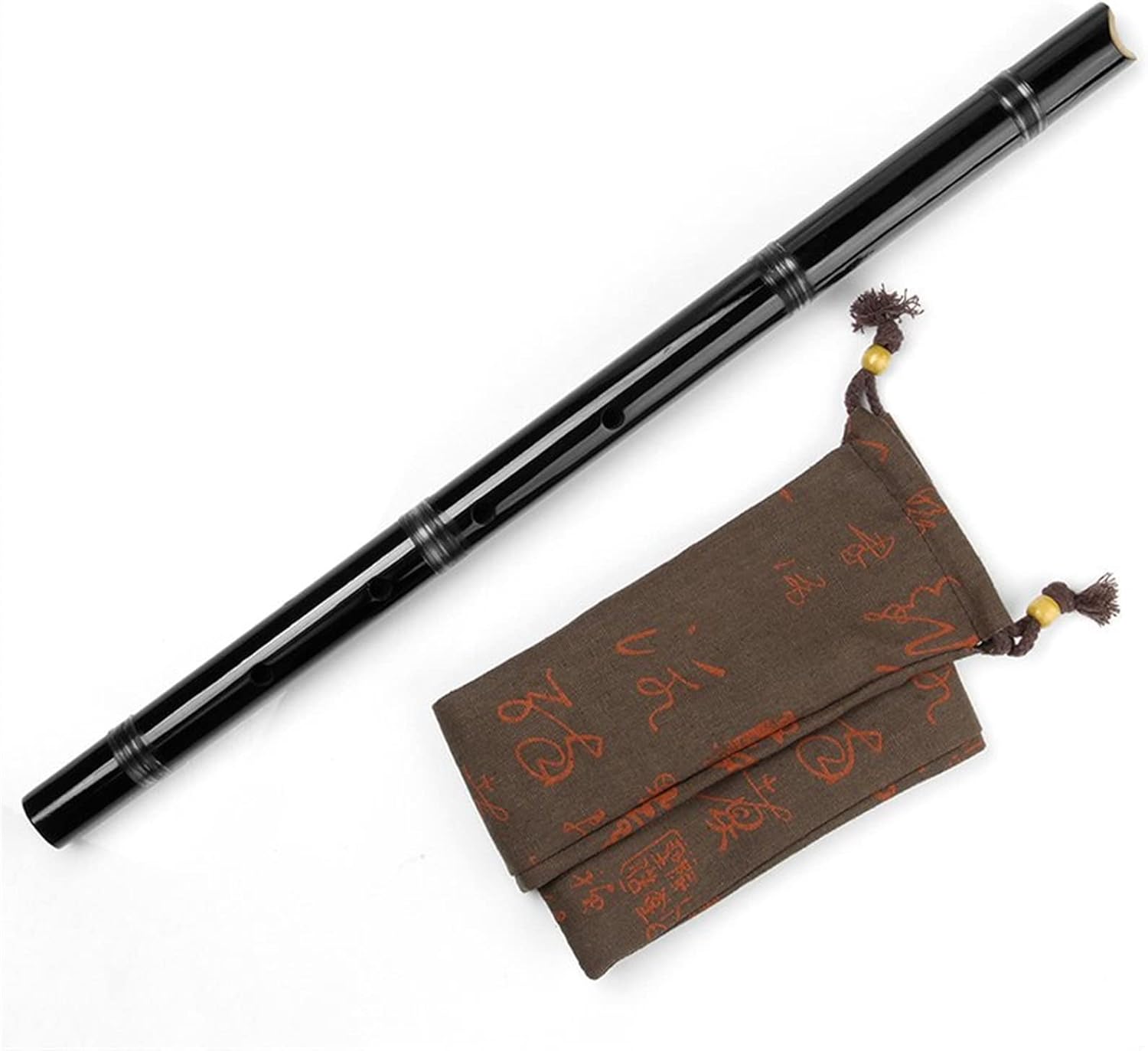 D Key Shakuhachi 5 Holes Musical Instruments Bamboo Vertical Flute Woodwind Instrument with Bag (2)