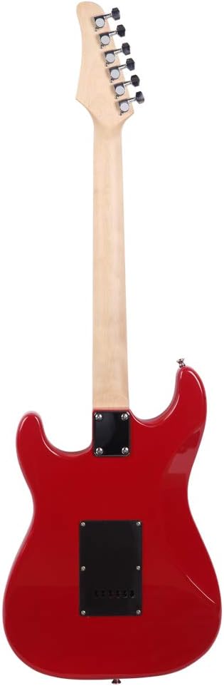 Red Electric Guitar Starter Package with Amp, Gig Bag, Strap, Cable, Pick, Whammy Bar, Full Size 39