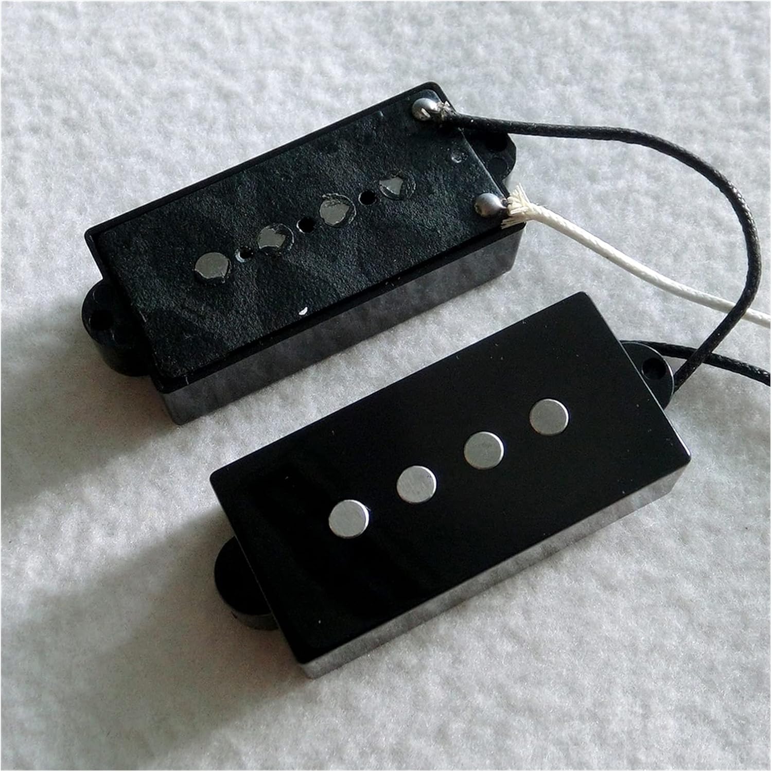 Double Coil Pickup 1 Set 60's Alnico 5 Rod Fiber Bobbin 4 String P+J Bass Pickup Bridge Guitar Pickup Parts