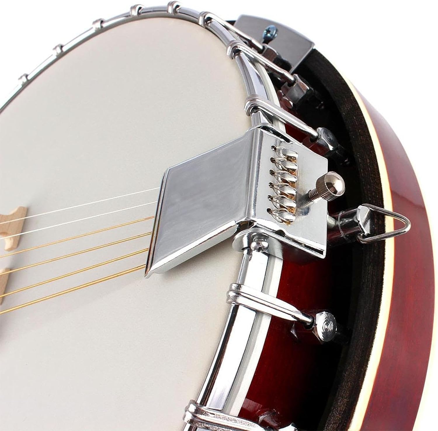 6 String Banjo Instrument with Carry Bag Educational Banjo Beginner Kit Stringed Musical Instrument for Stage Practice