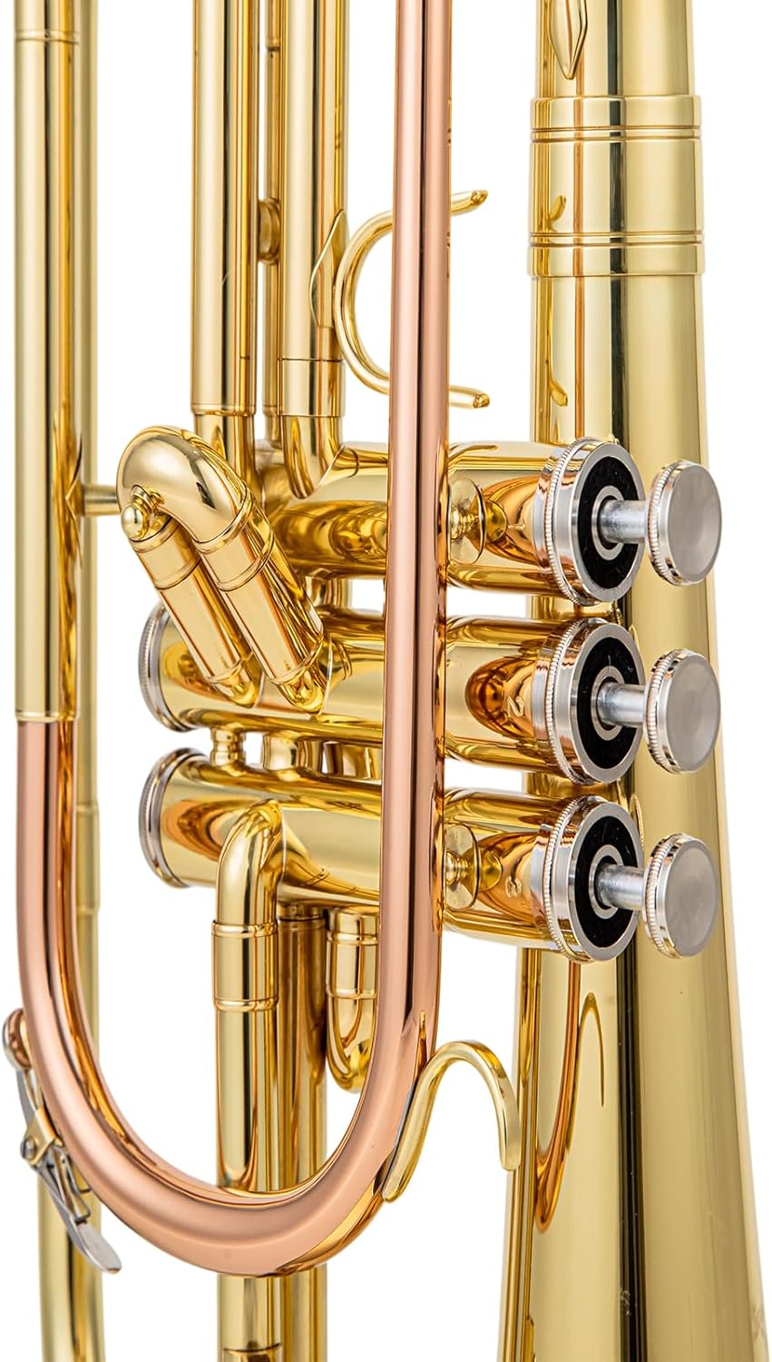 jmg-600 marching mellophone for advanced beginners and high school students f key brass instrument with phosphor copper leadpipe gold lacquer finish