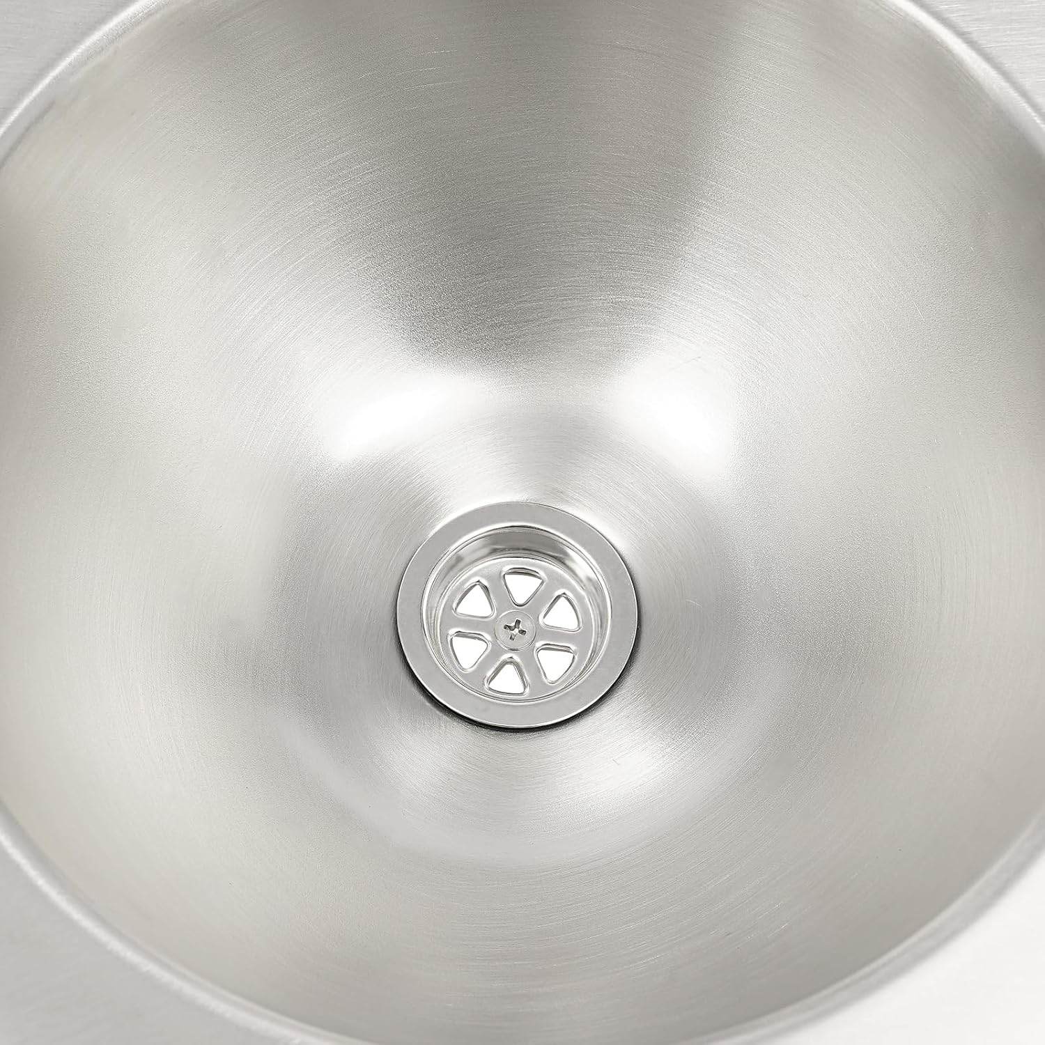 RV Camper Kitchen Sink, Triangle Wash Basin Wall Mount Corner Sink, Small Single Bowl Stainless Steel Hand Wash Basin Sink for RV Caravan Camper Boat Bar