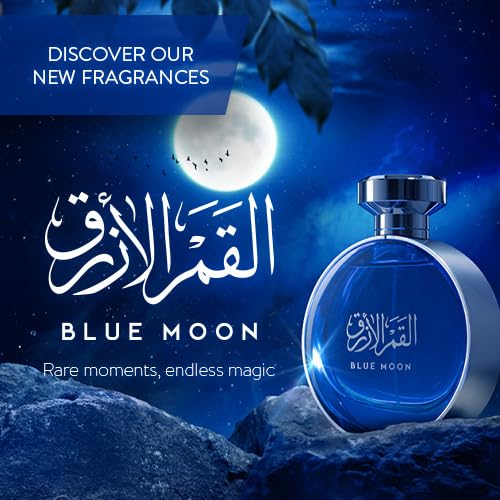 Arabian Oud BLUE MOON 100 ml | Eau de Parfum Unisex | Clove, Orris oil and Incense | Floriental Scent.