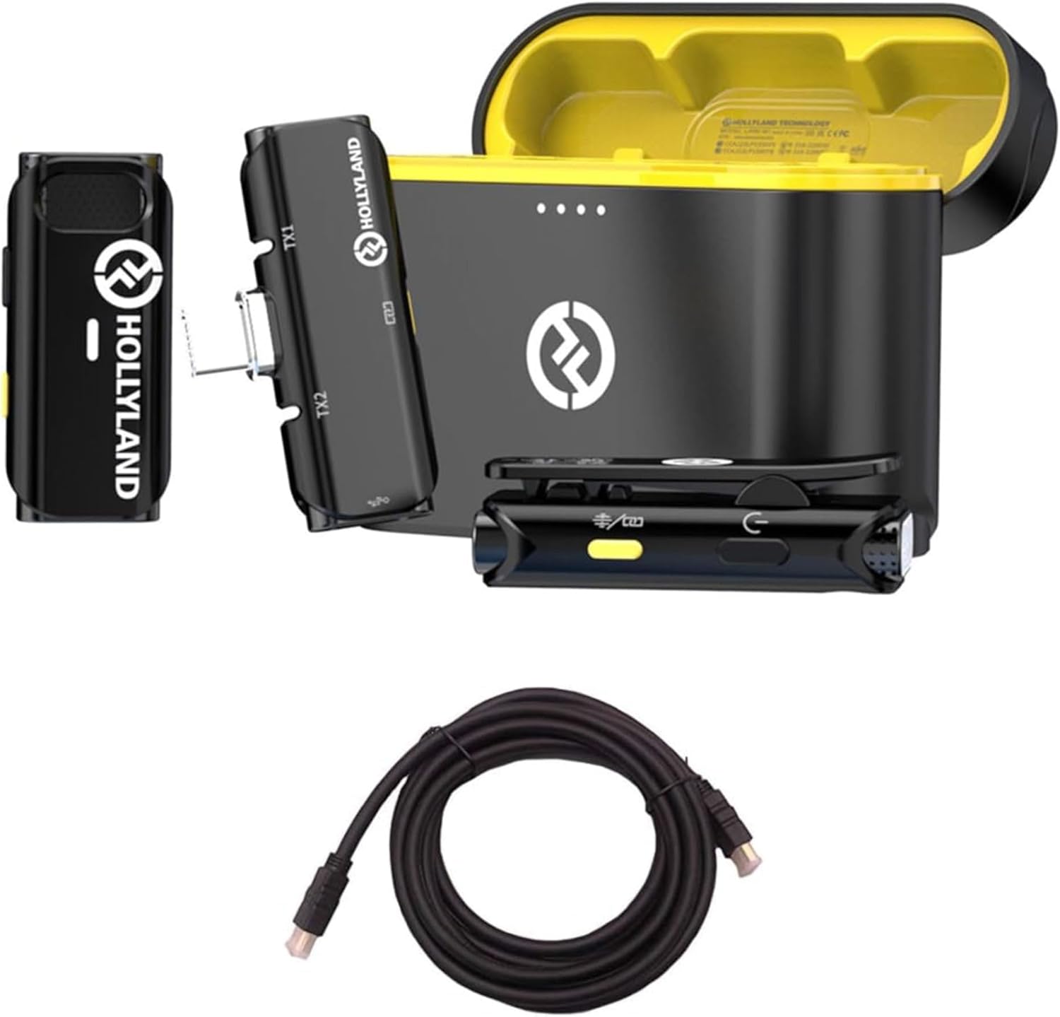 Hollyland HL-Lark C1 Duo-Android-B with HS-101 24K Golded Plated HDMI Cable