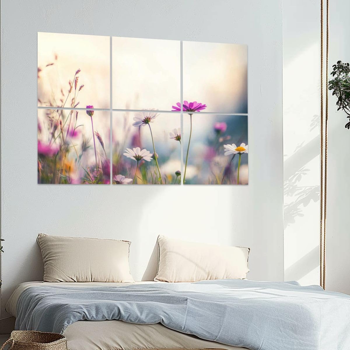 6 Pack Art Acoustic Panels Summer Meadow Sound Absorbing Panel 48