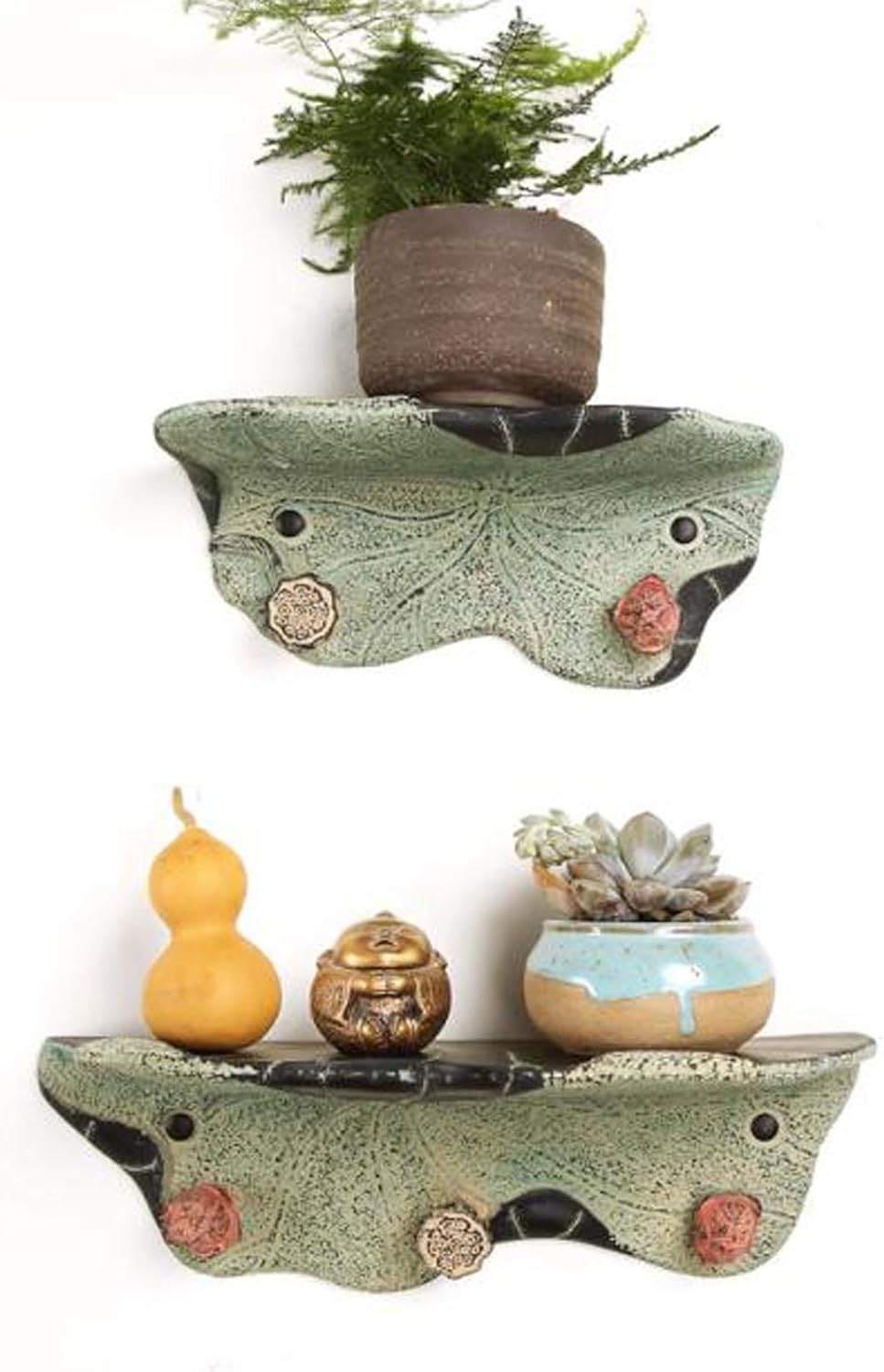 Floating Wall Shelves Floating Shelves for Wall, Living Room Bathroom Wall Mount Shelves, Modern Display Shelves Organization Rack, Wall Art Decor,for Bedroom,Living Room and Kitchen Shelving Wall Mou