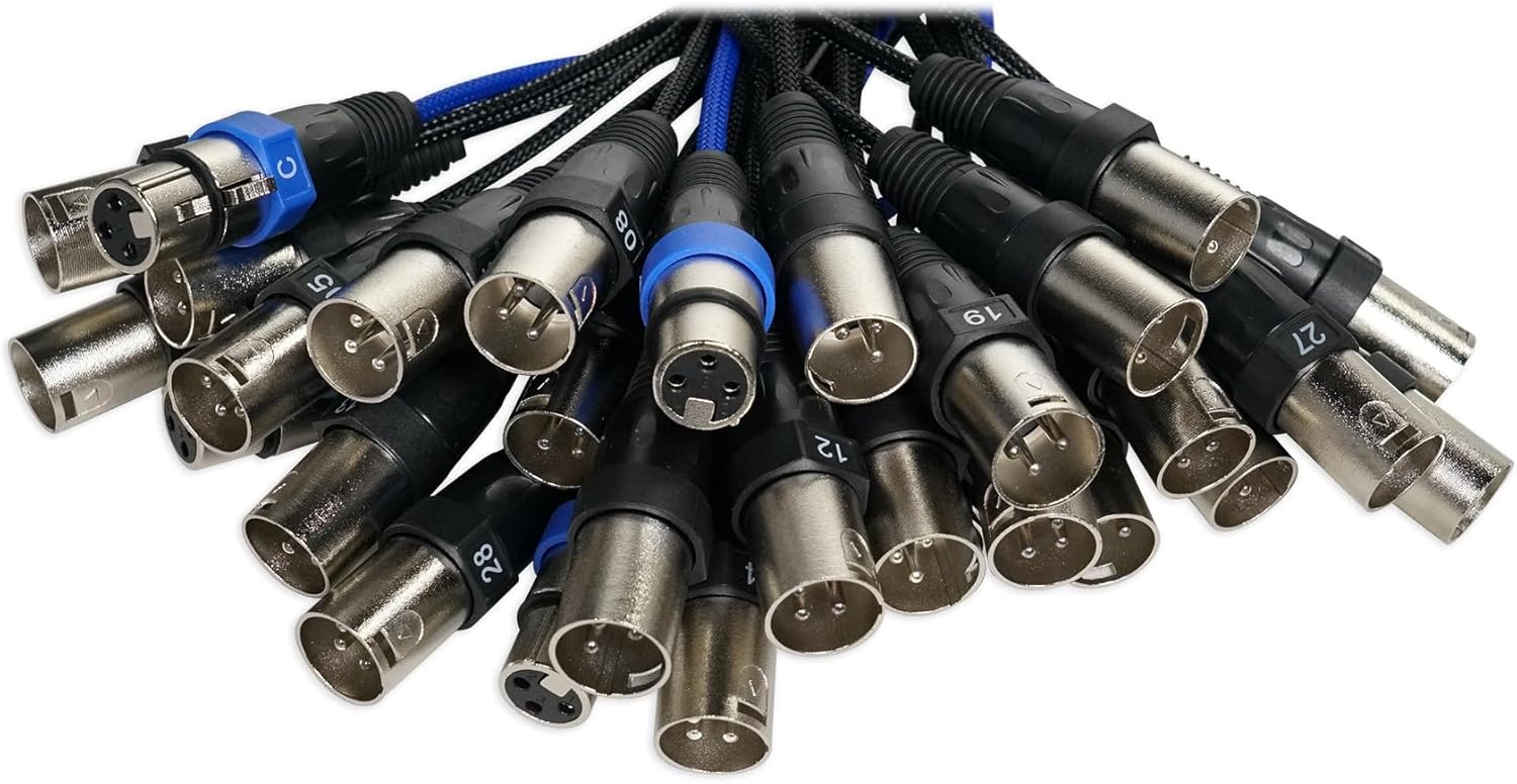 Audiosavings Bundle: Presonus STUDIOLIVE 32SX Compact 32-Ch. 22-Bus Digital Mixer+Recording Interface Bundle with Rockville SX32100 32 Channel (4 returns) 100 Foot XLR Snake Cable, 100% OFC (2 Items)