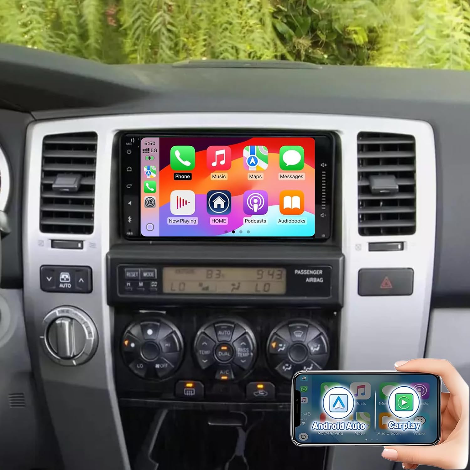 Car Stereo for Toyota 4Runner 2003-2009 Tundra 2003-2006 Sequoia 2003-2007, 7