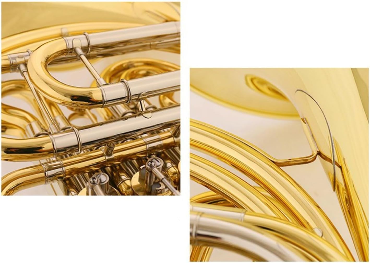 Bb double row 4 keys French horn lacquered gold