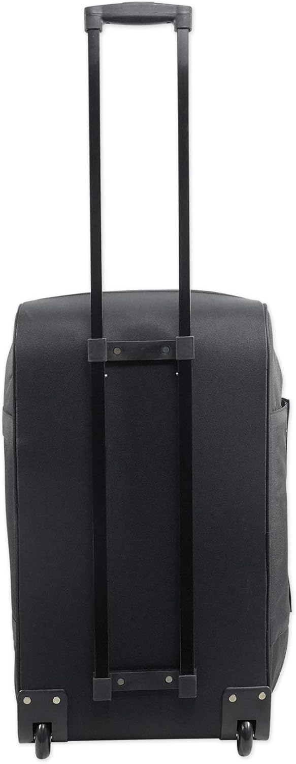 Rockville RCXFM20E-B 20 Foot Female to Male XLR Mic Cable Black 100% Copper Bundle with Mackie Water-Resistant Rolling Speaker Bag Carry Case for Thump12A & Thump12BST