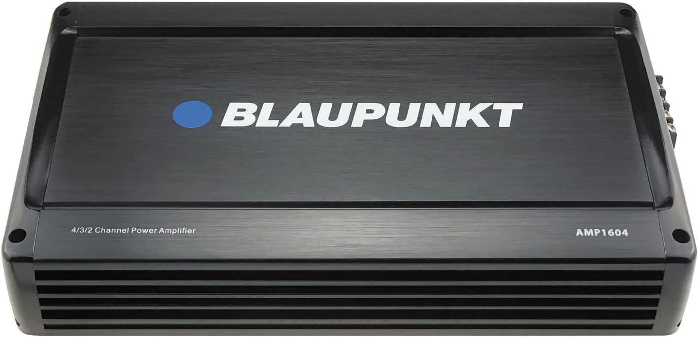BLAUPUNKT 1600W 4-Channel, Full-Range Amplifier AMP1604, Black