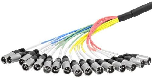 Seismic Audio - SARLX-16x50 - 16 Channel XLR Colored Mutil-Patch Snake Cable 50 Feet