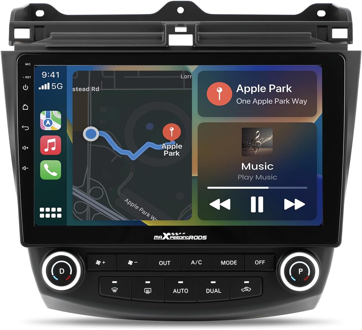 maXpeedingrods Car Radio Stereo for Honda Accord 7th 2003-2007 with Wireless Apple CarPlay Andriod Auto, 10.1 inch Touch Screen Head Unit, GPS Navigation, Bluetooth, WiFi, 2+32G