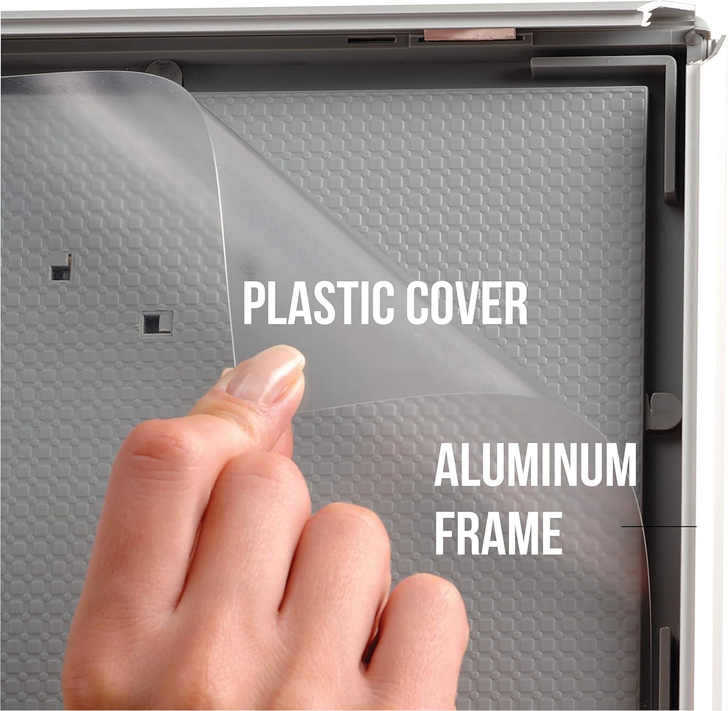 M&T Displays Opti Snap Poster Frame 8x10 Inch Silver 0.55